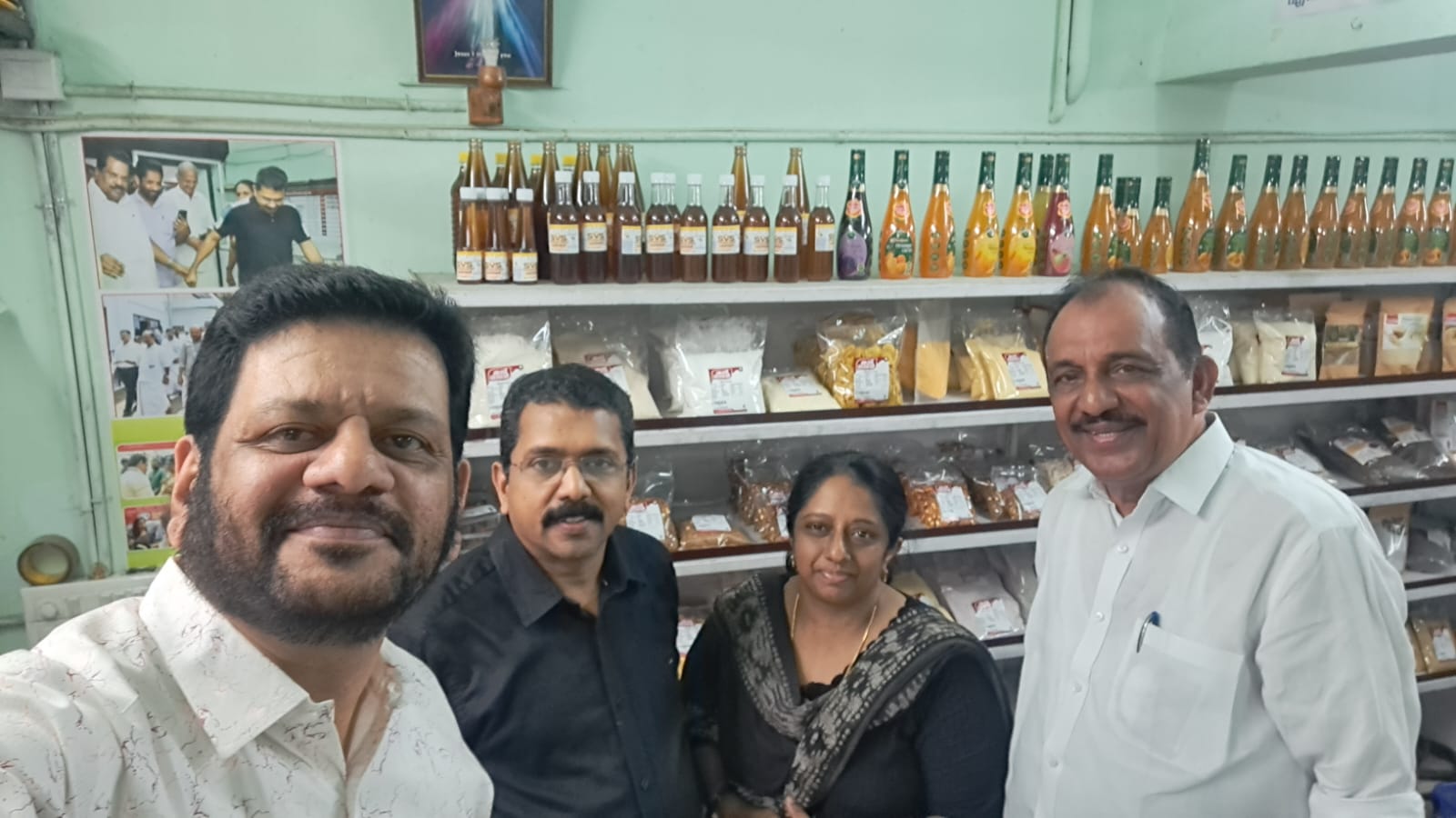 Store product display and customer visit